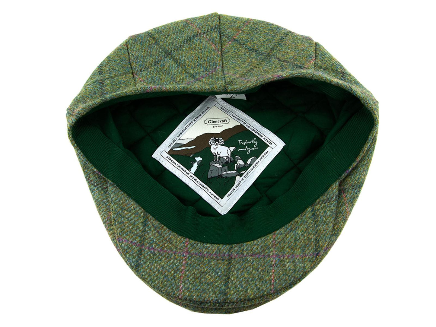 Avelena | Yorkshire Tweed Flat Cap Grün