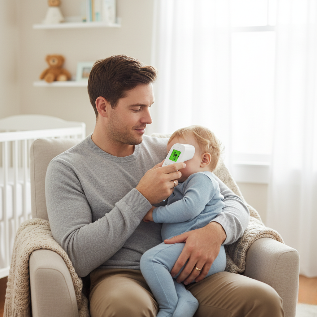 Avelena | Infrarot Digitales Baby- und Erwachsenenthermometer Nicht-Kontakt Stirn- und Ohrtemperaturmesser