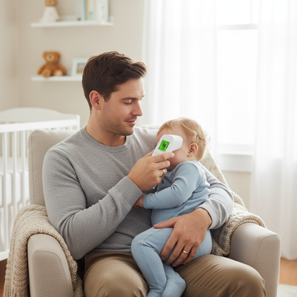 Avelena | Infrarot Digitales Baby- und Erwachsenenthermometer Nicht-Kontakt Stirn- und Ohrtemperaturmesser