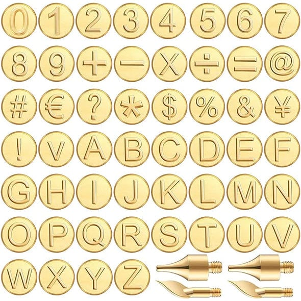 Avelena | 26 Letters Kupferform —DIY Holzbrand-/Schnitzset