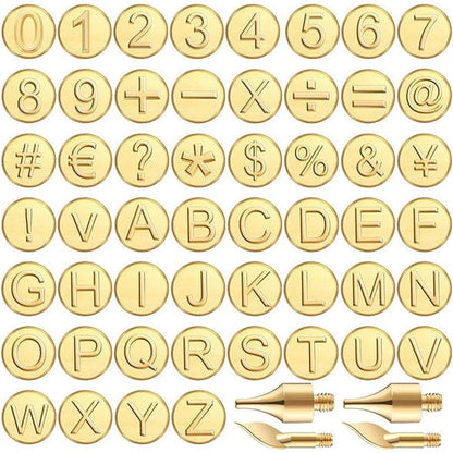 Avelena | 26 Letters Kupferform —DIY Holzbrand-/Schnitzset