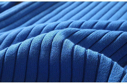 Avelena | Rollkragenpullover Mann Uni & Gestreift