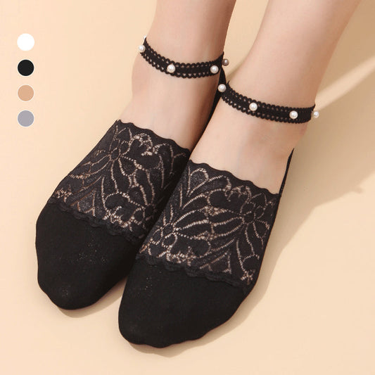 Avelena | Perlen Spitze Socken