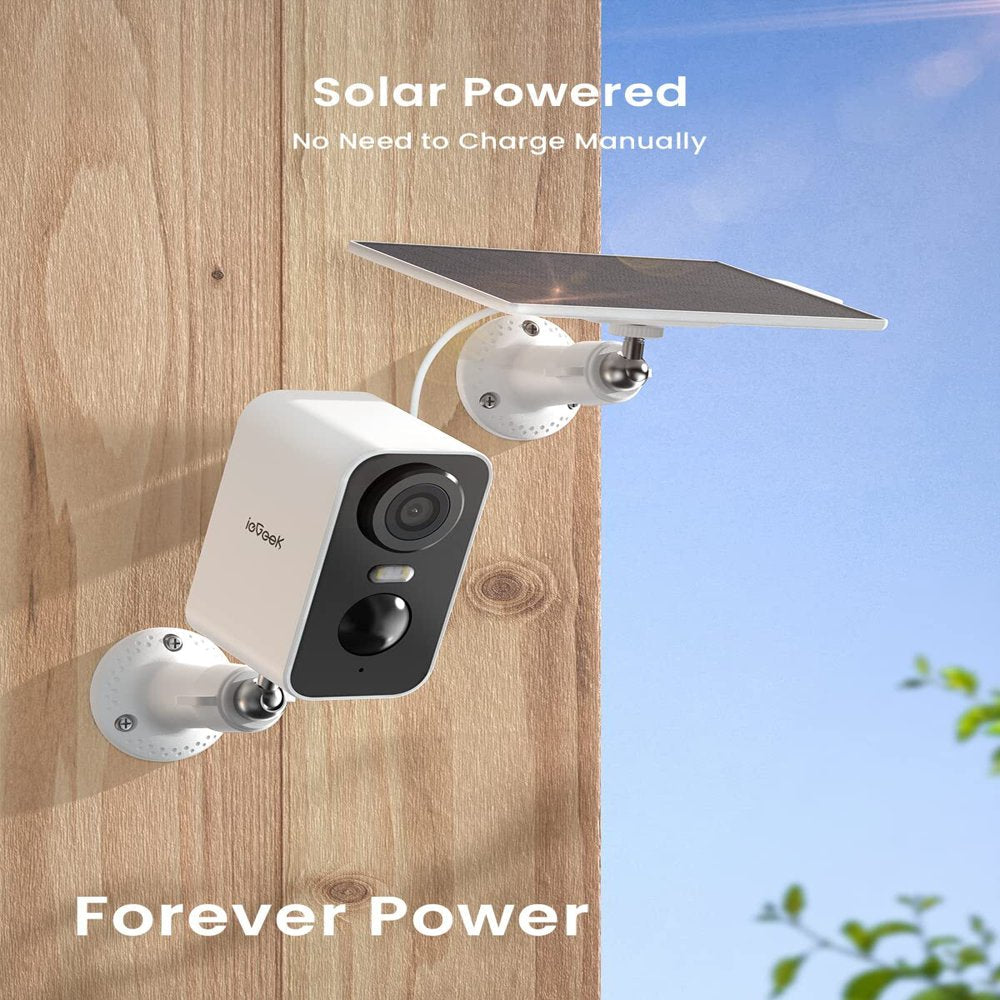 Avelena | Solør Drahtlose Sicherheitskameras Außen, Wifi, Iegeek 2K Farb Nachtsicht, Spotlight & Sirene Alarm, Außenkamera Mit Ki Bewegungserkennung