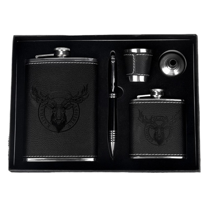 Avelena | 9oz Hochwertiges Edelstahl 304 Flachmann-Set Whiskey Wein Flasche Alkohol Getränkeflasche Reise Trinkgeschirr Für Geschenke