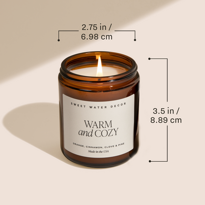 Avelena | Salz und Meer Sojawachs Kerze Amber Glas 9 Unzen