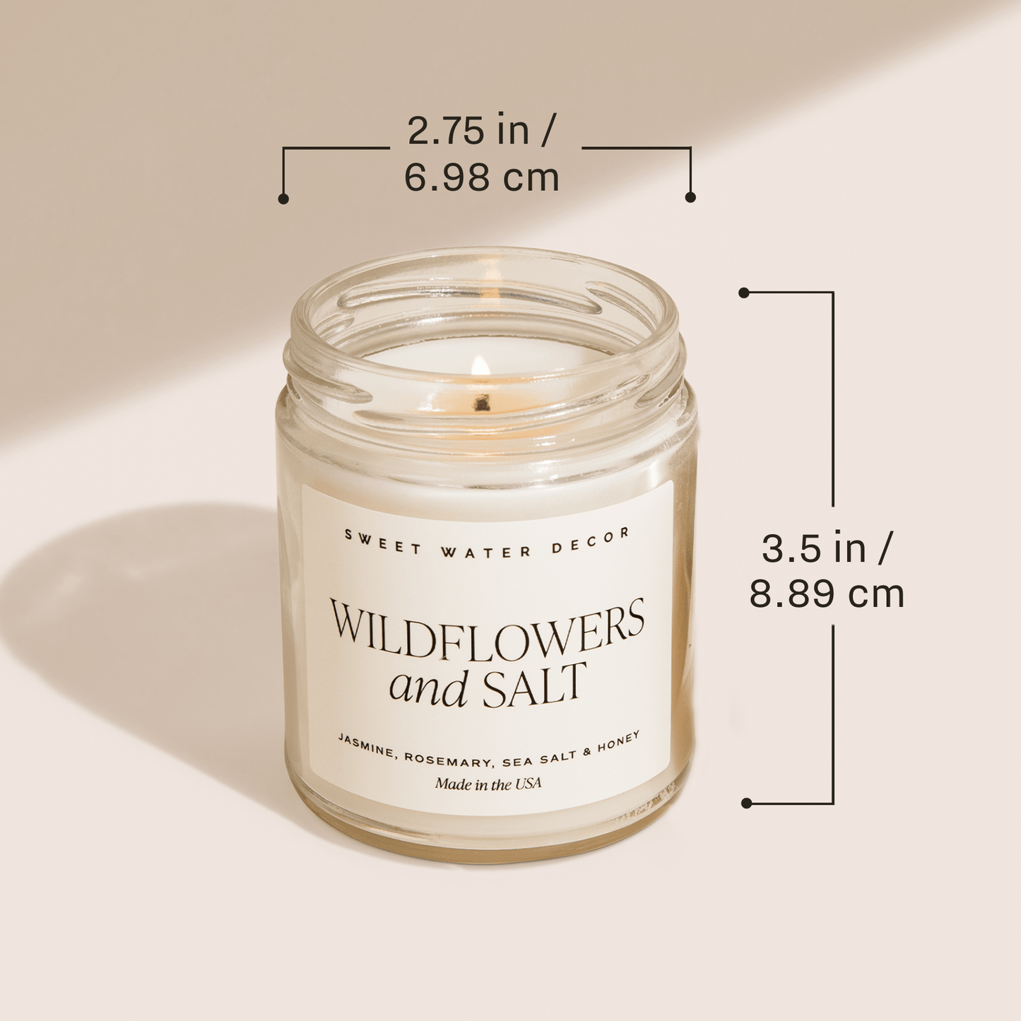 Avelena | Stress Relief Sojawachskerze Klarglas 9 Oz