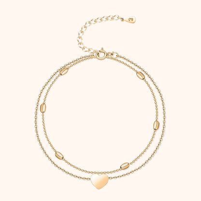 Avelena | Stylische Herzen Fußkettchen Fiora