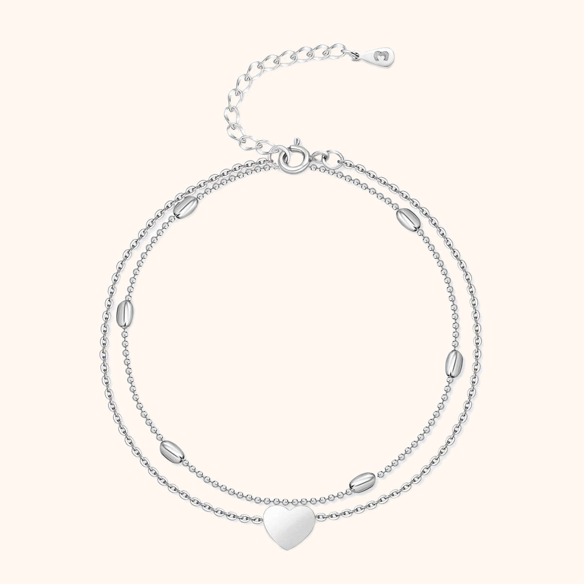 Avelena | Stylische Herzen Fußkettchen Fiora