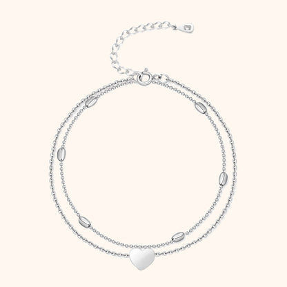 Avelena | Stylische Herzen Fußkettchen Fiora