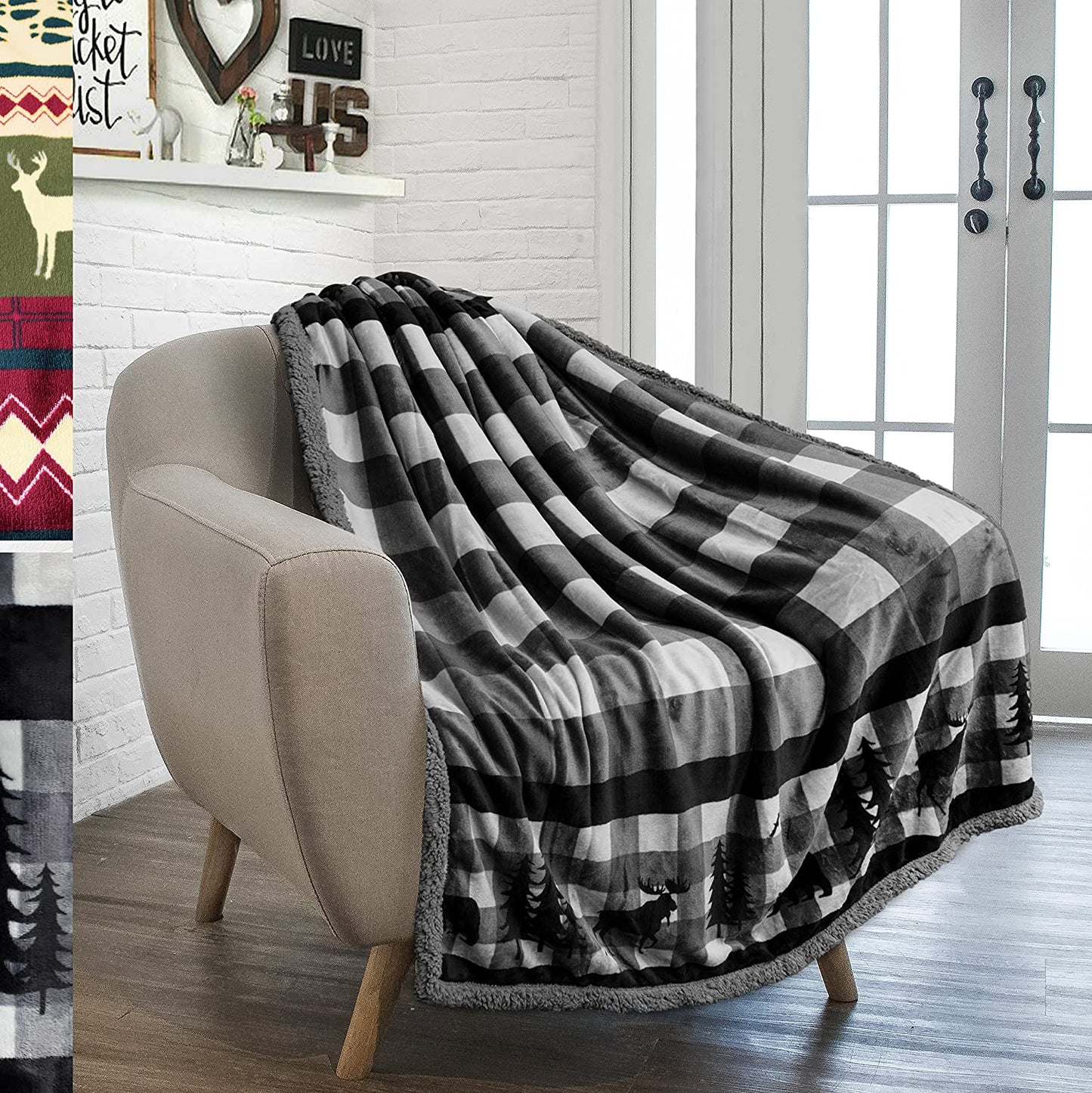 Avelena | Twin Plush Sherpa-Decke