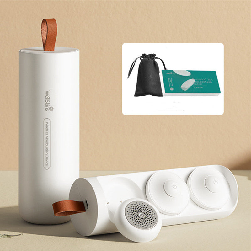 Avelena | Tragbares Moxibustion-Kit, mit intelligenter Temperaturregelung, Ferninfrarot-Heizung, sicher und rauchfrei, für Nacken, Rücken, Taille & mehr