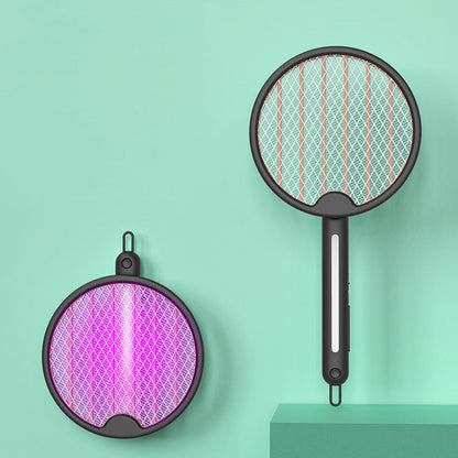 Avelena | Zusammenklappbare wiederaufladbare elektrische Fliegenklatsche mit UV-Licht, für Mücke, Fliege, Gnitze, Wespe