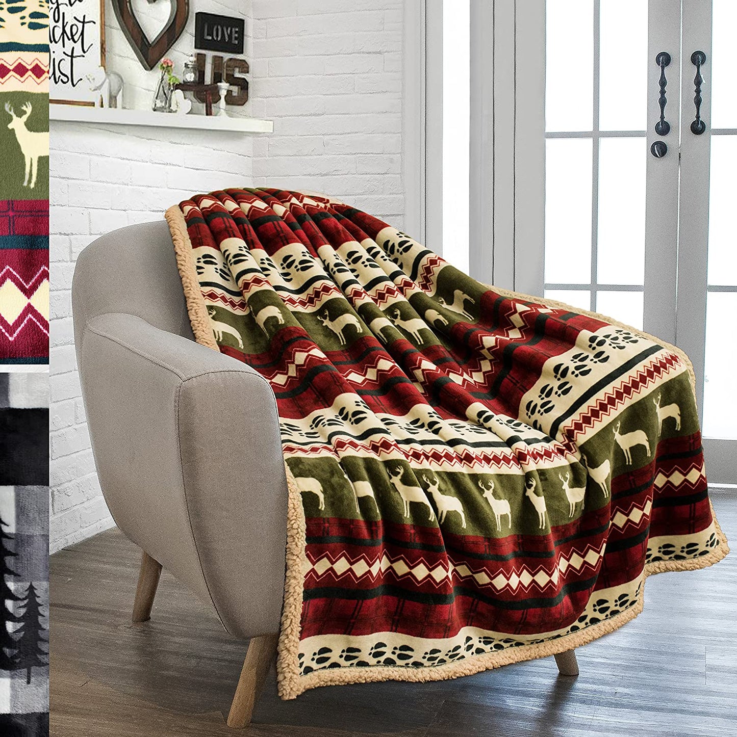 Avelena | Twin Plush Sherpa-Decke