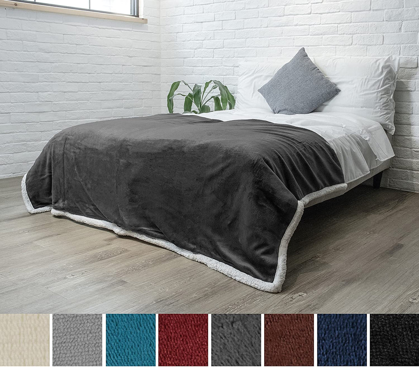 Avelena | Twin Plush Sherpa-Decke
