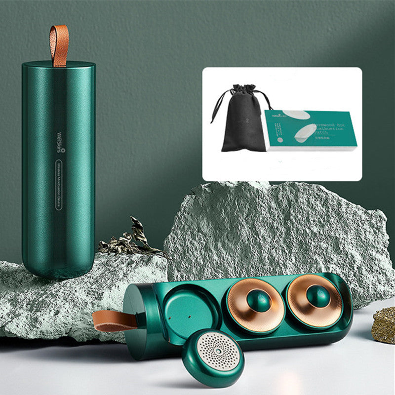 Avelena | Tragbares Moxibustion-Kit, mit intelligenter Temperaturregelung, Ferninfrarot-Heizung, sicher und rauchfrei, für Nacken, Rücken, Taille & mehr