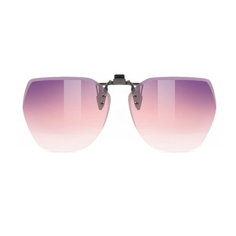 Avelena | Clip-onRandlose polarisierte Sonnenbrillen, mit Blendschutz und hochklappbarem Design, für Outdoor/Fahren