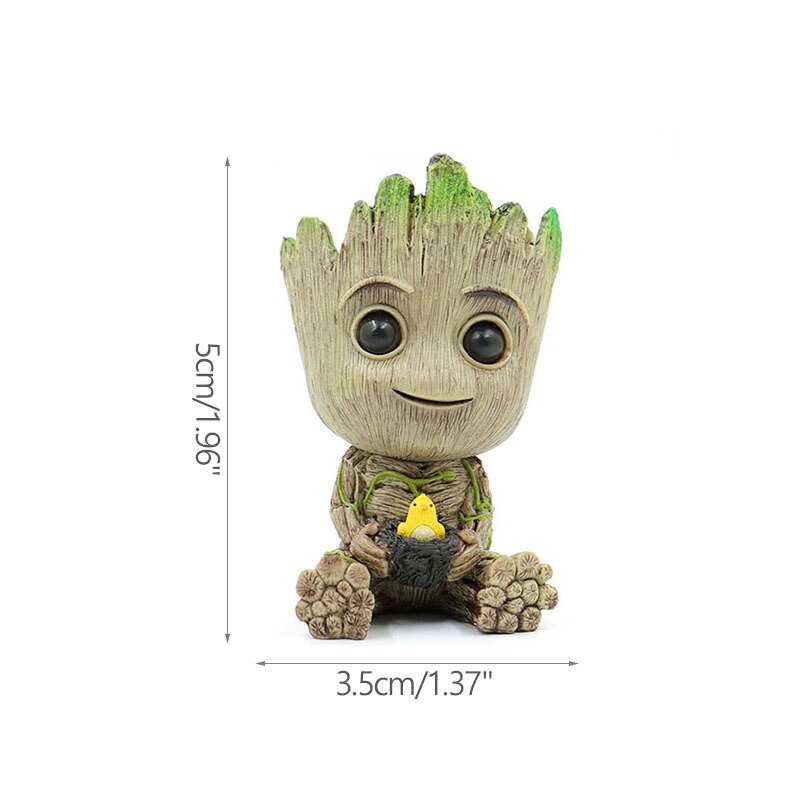 Avelena | Cartoon Groot Miniaturfigur: Verspielte Bürodekoration
