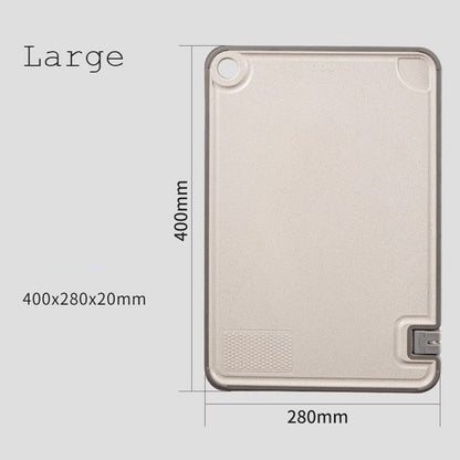 Avelena | Schneidebrett mit integriertem Messerschärfer, Knoblauchreibe, Saftauffang und rutschfester Unterseite, für Fleisch, Gemüse, Käse