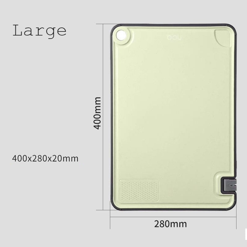Avelena | Schneidebrett mit integriertem Messerschärfer, Knoblauchreibe, Saftauffang und rutschfester Unterseite, für Fleisch, Gemüse, Käse