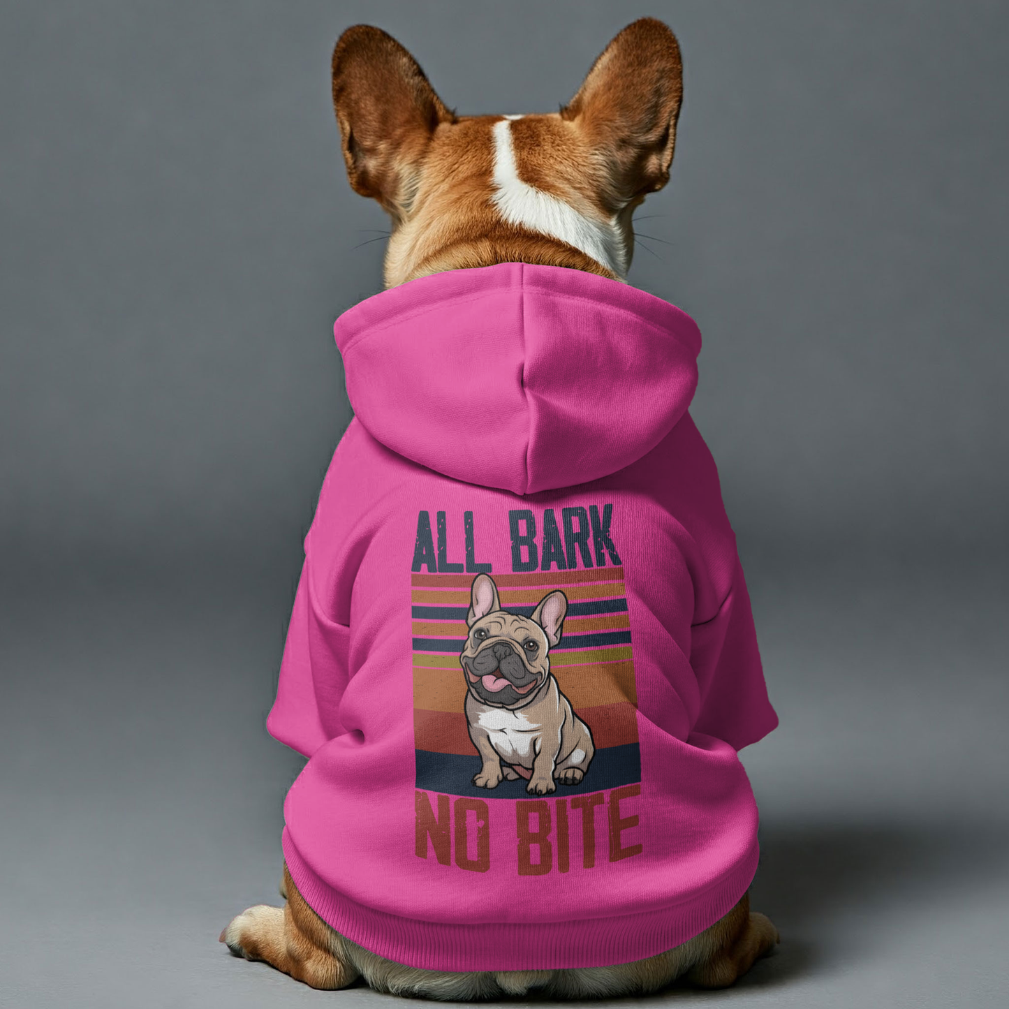 Avelena | No Bite Personalisierte Französische Bulldoggen-Hoodies Mit Lustigen Zitaten – Stylisch, Gemütlich Und Premium 100% Baumwolle