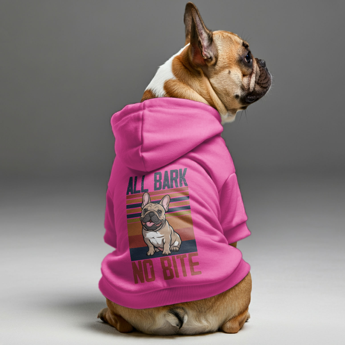 Avelena | No Bite Personalisierte Französische Bulldoggen-Hoodies Mit Lustigen Zitaten – Stylisch, Gemütlich Und Premium 100% Baumwolle