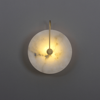 Avelena | Weiße Alabaster-Wandlampe