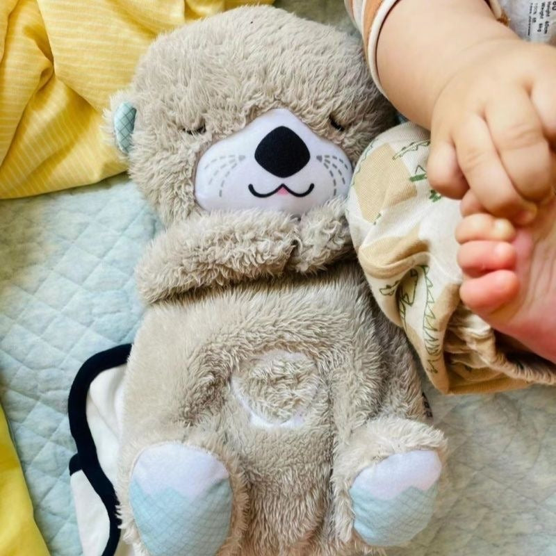 Avelena | Atmungsaktive Otter Plüsch Baby Schlafotter Komfort Schlaf Angst Spielzeug Frühkindliche Bildung Puppe