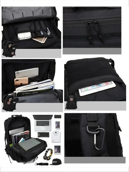 Avelena | Taktischer 50 L Rucksack mit Laptopfach & Diebstahlschutz
