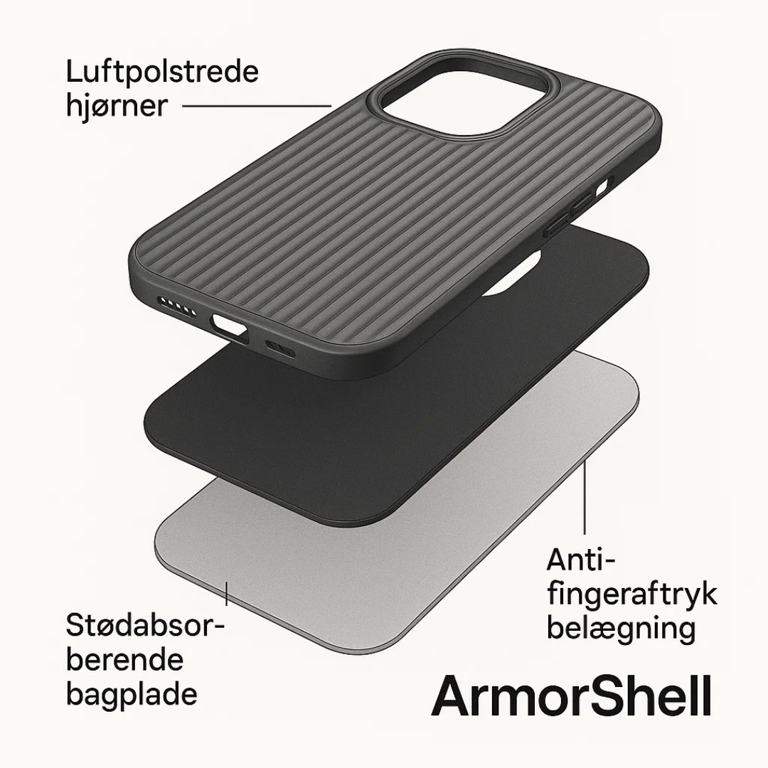 Avelena | ArmorShell | Ultradünnes und Stoßsicheres iPhone-Cover