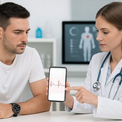 Avelena | CardioSense – Medizinische ECG-Smartwatch mit Osram-Sensor & 24/7 Gesundheitsüberwachung