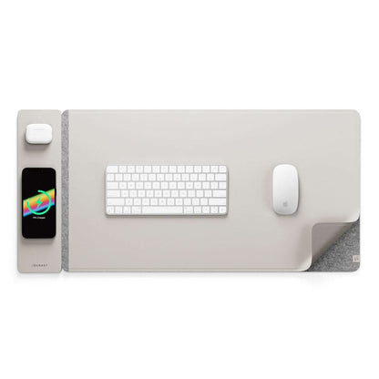 Avelena | Wireless Charging Desk Mat – Wendbares veganes Leder