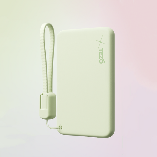 Avelena | Ultra-Dünne Farbige Magnetische Lade-Powerbank Mit Eingebautem Lanyard