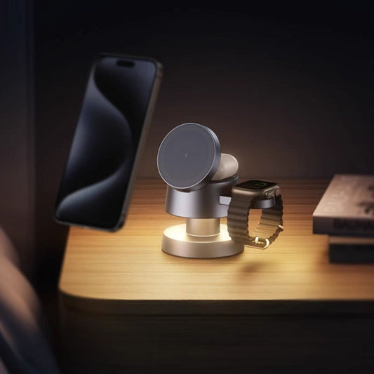 Avelena | Tragbare Pilzlampe 4-in-1 Magnetisches Ladegerät