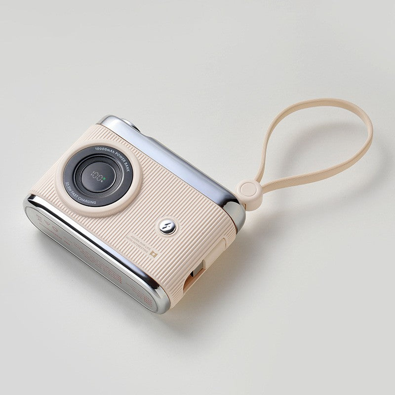 Avelena | 10000mAh Kompakte Tragbare Powerbank Mit Integrierten Kabeln