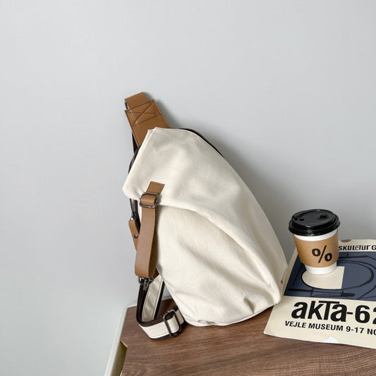 Avelena | Canvas Casual Minimalistisch Große Kapazität Ein Schulter Umhängetasche