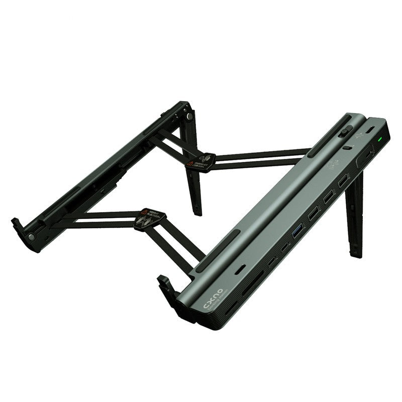 Avelena | Abnehmbarer faltbarer Laptopständer mit Dockingstation