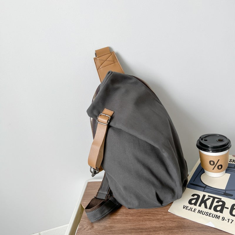Avelena | Canvas Casual Minimalistisch Große Kapazität Ein Schulter Umhängetasche