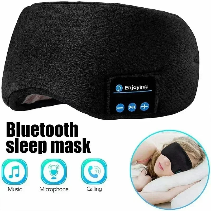 Avelena | Bluetooth Schlafmaske Weich Atmungsaktive Augenmaske für Besserer Schlaf