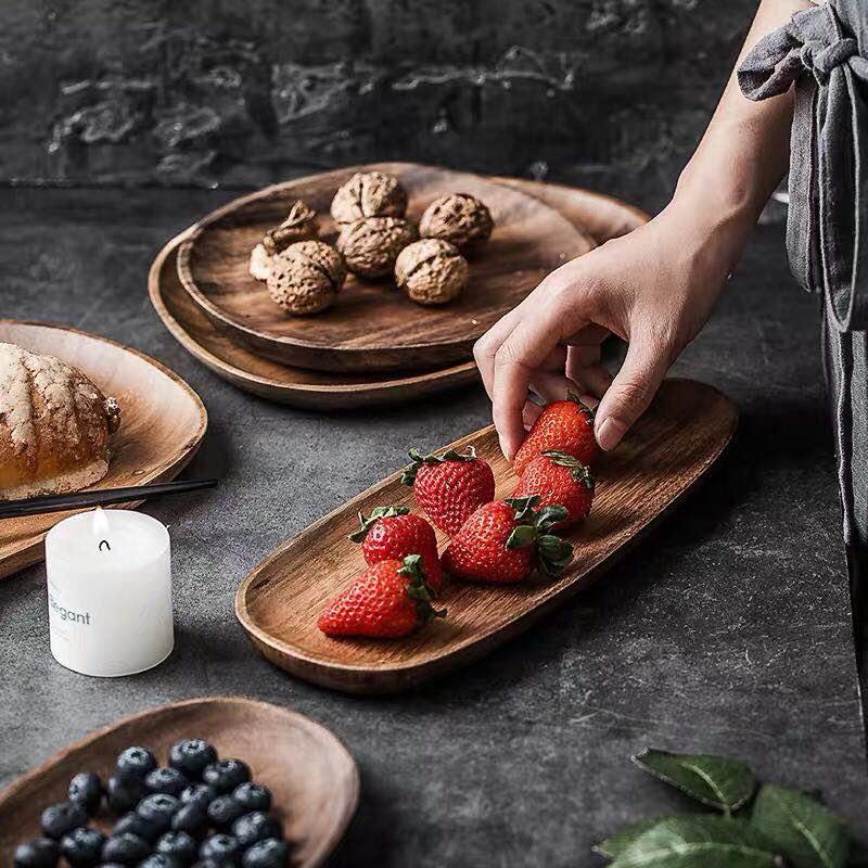 Avelena | Drei Servierplatten mit Griff, Elegantes Runddesign für Tee, Vorspeisen und Desserts