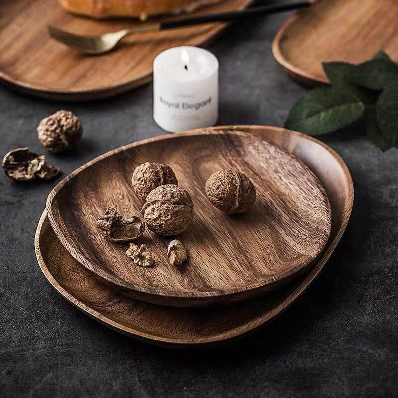 Avelena | Drei Servierplatten mit Griff, Elegantes Runddesign für Tee, Vorspeisen und Desserts