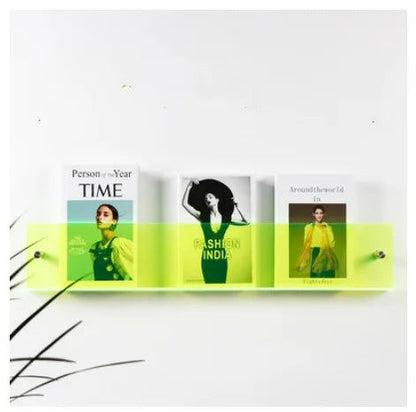 Avelena | ClearLine – Stilvolle Acryl Wandregal für Zeitschriften