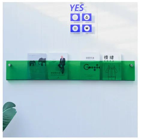 Avelena | ClearLine – Stilvolle Acryl Wandregal für Zeitschriften