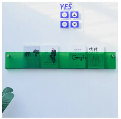 Avelena | ClearLine – Stilvolle Acryl Wandregal für Zeitschriften