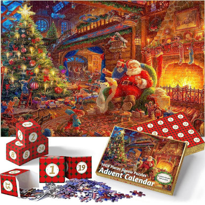 Avelena | Puzzleadvent 24 Puzzleteile Adventskalender Kalender - Zufälliges Design