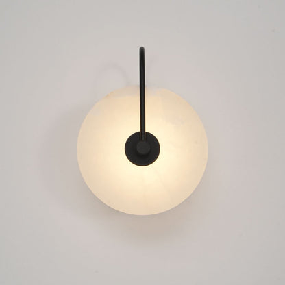 Avelena | Alabaster LED Wandleuchte – Modernes Ambientebeleuchtung