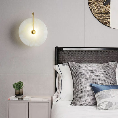 Avelena | Alabaster LED Wandleuchte – Modernes Ambientebeleuchtung