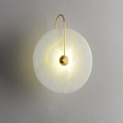 Avelena | Weiße Alabaster-Wandlampe