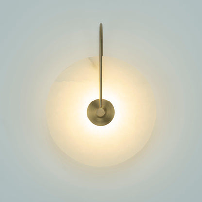 Avelena | Weiße Alabaster-Wandlampe