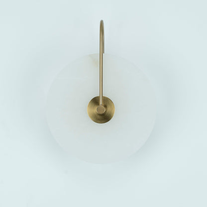 Avelena | Weiße Alabaster-Wandlampe